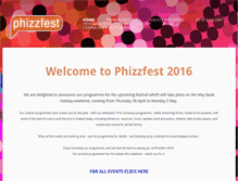 Tablet Screenshot of phizzfest.ie